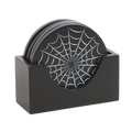 Black Spiderweb Coaster