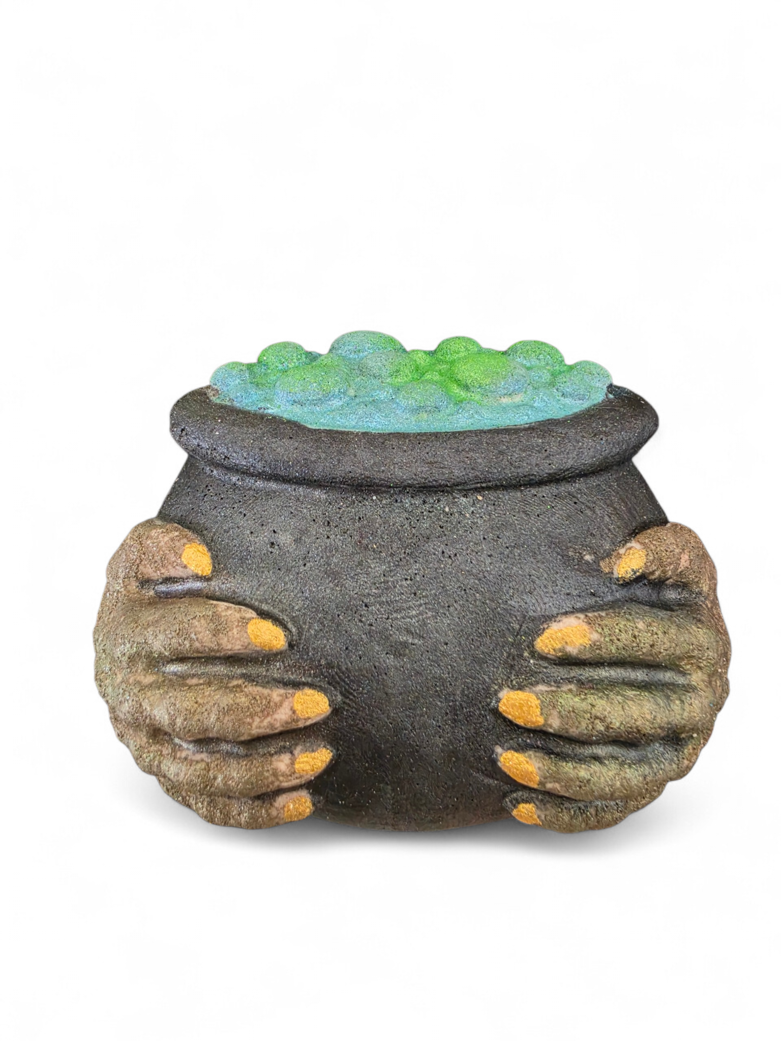 Hand Holding Cauldron